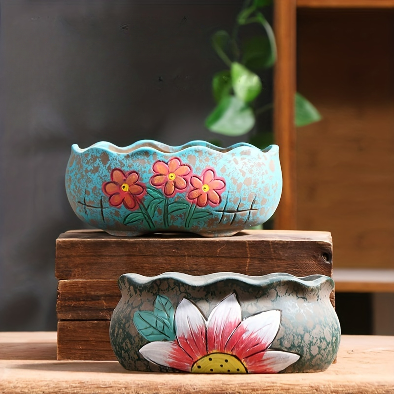 Vintage Hand-Painted Ceramic S - огляд і ціна Pilea Peperomioides