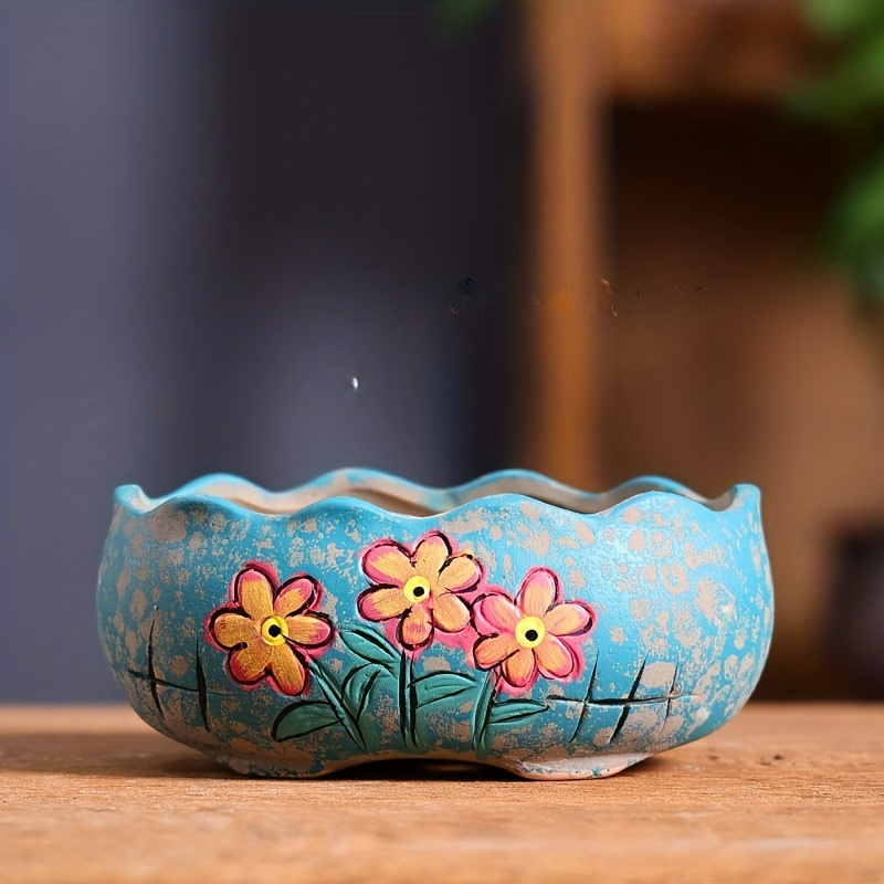 Vintage Hand-Painted Ceramic S - огляд і ціна Pilea Peperomioides