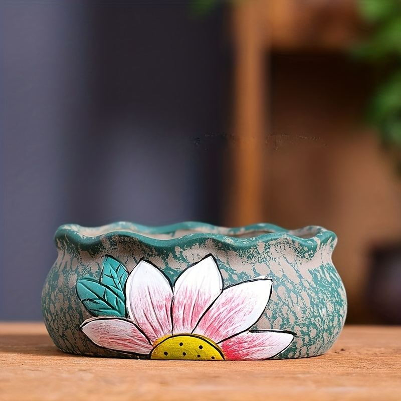 Vintage Hand-Painted Ceramic S - огляд і ціна Pilea Peperomioides